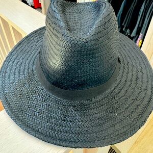 Brixton black rattan women’s hat
